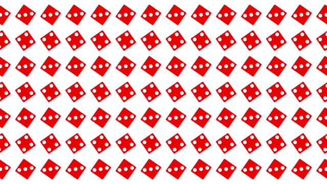 Roter-Würfel-Würfel-Glückspiel-weißen-Hintergrund