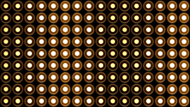 Luces-intermitente-pared-redonda-lazo-de-vj-de-bombillas-patrón-estático-vertical-etapa-madera-fondo