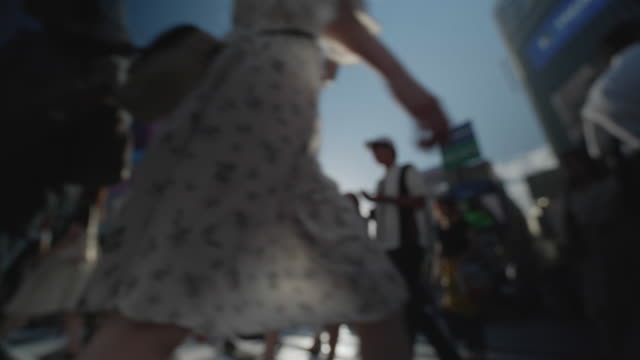 Soft-Focus---People-walking-at-the-scramble-intersection-(Summer-in-shibuya)