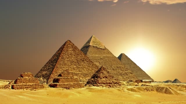 Antiguas-pirámides-de-Egipto,-símbolo-de-Egipto.