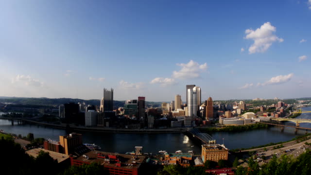 Lapso-de-tiempo-de-la-ciudad-de-Pittsburgh