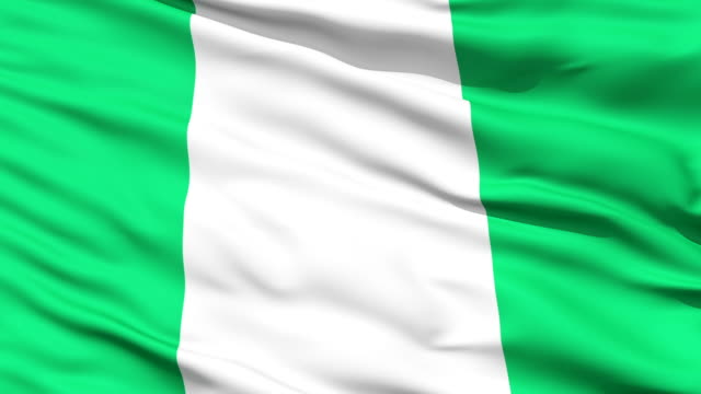 Bandera-nacional-ondeante-de-Nigeria