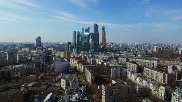Antenne-Moskwa-City-schießen-Stadtbild