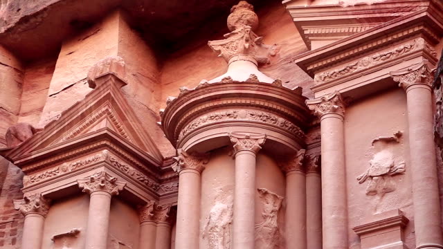 Al-Khazneh-or-the-Treasury-at-ancient-Rose-City-of-Petra-in-Jordan
