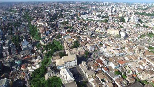 Aerial-View-of-Salvador-City,-Brazil