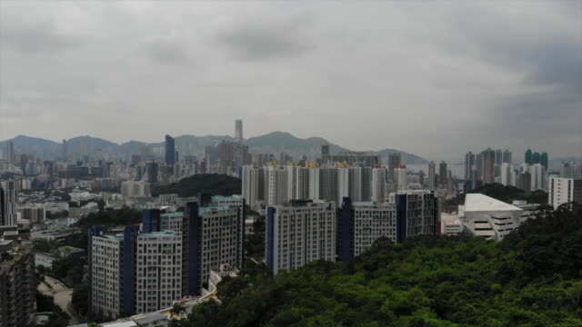 Hong-Kong-Stadt-Zersiedelung,-Sham-Shui-po