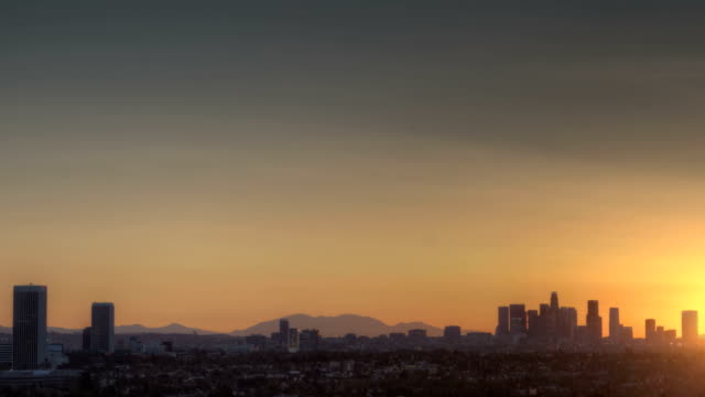 Los-Angeles-Skyline-Sunrise