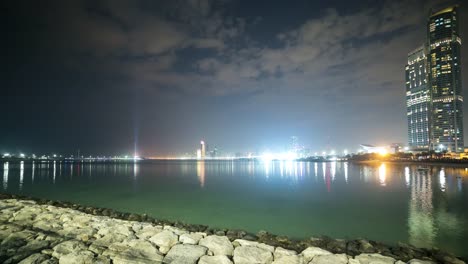 Nachtlicht-Panorama-Zeitraffer-von-abu-dhabi