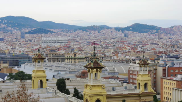 barcelona-day-light-roof-top-city-panorama-4k-spain