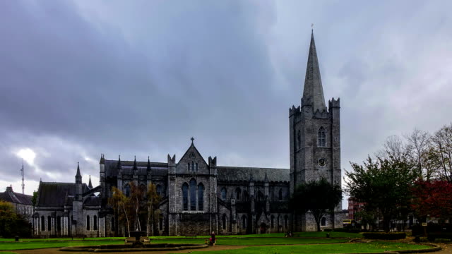 Saint-Patrick's-Cathedral-In-Dublin-Time-Lapse