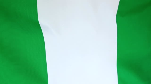 Nahaufnahme-der-Flagge-Nigerias-in-Zeitlupe