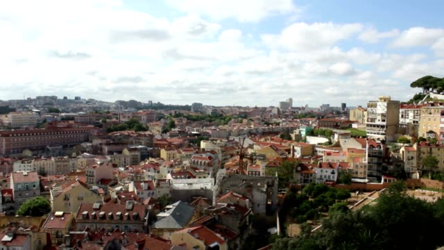 Lisbon-Panorama,-Time-Lapse,-Portugal