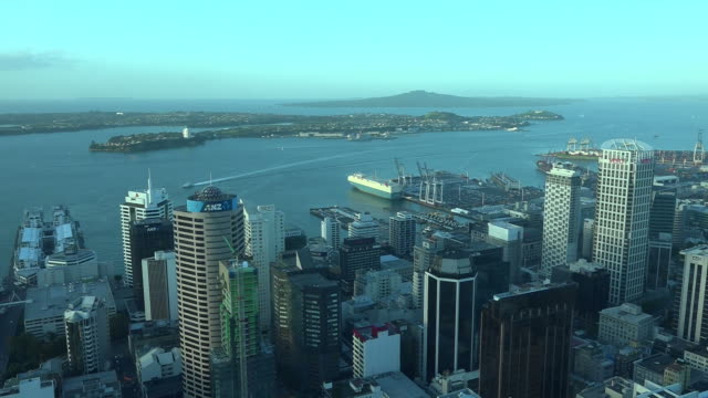 Vista-aérea-del-negocio-central-de-la-ciudad-de-Auckland-distric