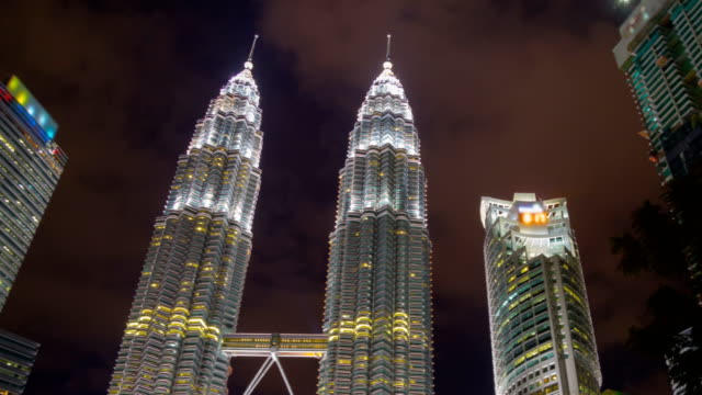 Zoom-centro-de-la-ciudad-de-Kuala-Lumpur-en-rotación-Timelapse