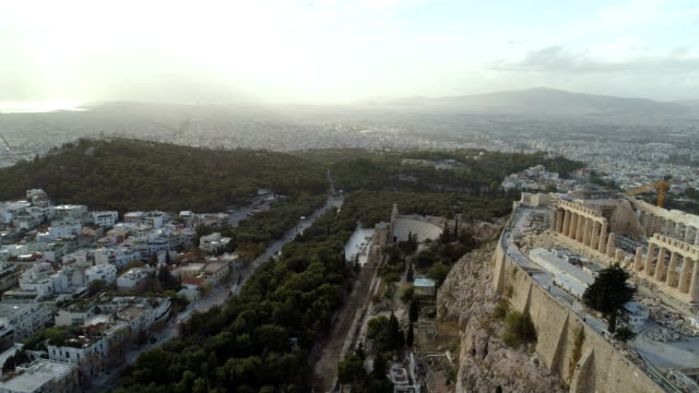 Acrópolis-de-la-antigua-ciudadela-de-Atenas-en-Grecia