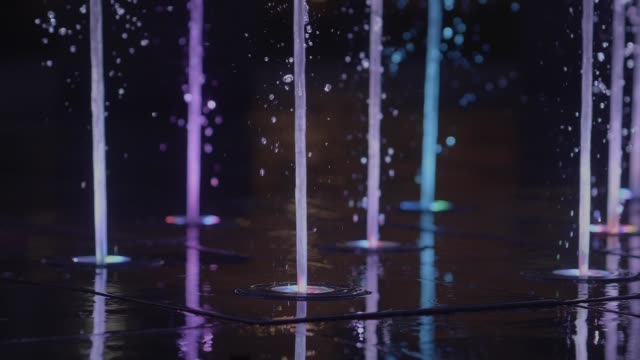 Fountain-Illumination-and-Water-Blow-in-Slow-Motion