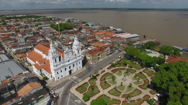 Aerial-view-of-Belém-old-town