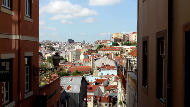 Panorama-Zeitraffer-von-Lissabon,-Portugal
