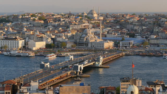 High-quality-shot-of-Istanbul-Sunset-Panorama.-View-from-Galata-Tower