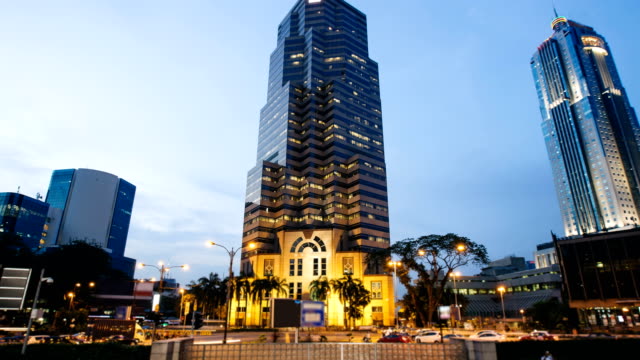 Time-lapse-de-rascacielos-en-Kuala-Lumpur