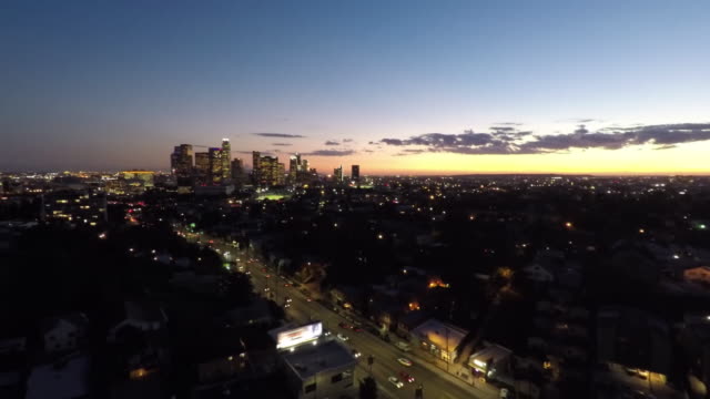Los-Angeles-Sonnenuntergang-Antenne