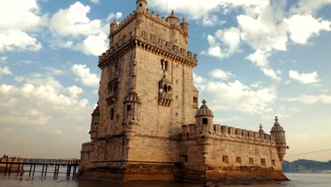 Torre-de-Belem-tower,-Lisbon,-Portugal