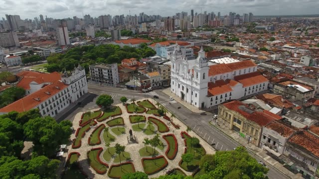 Aerial-view-of-Belém-old-town