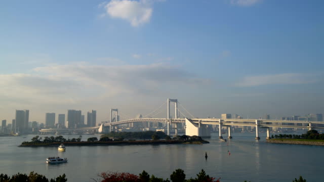 Tokyo-skyline-with-Tokyo-tower-and-rainbow-bridge