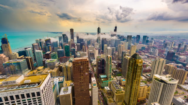 Chicago,-Illinois,-USA-Skyline