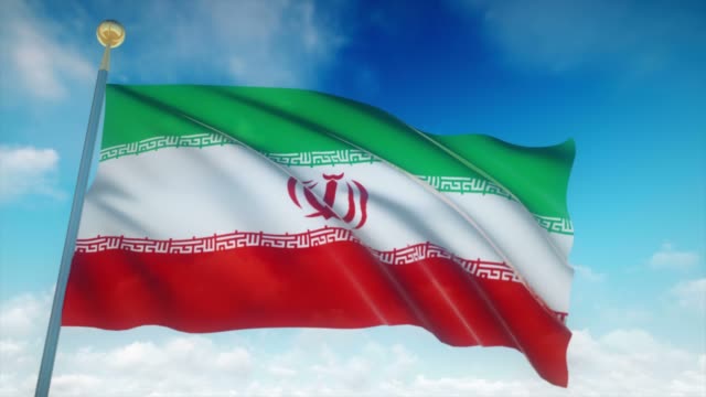 4k-Highly-Detailed-Flag-Of-Iran-Loopable