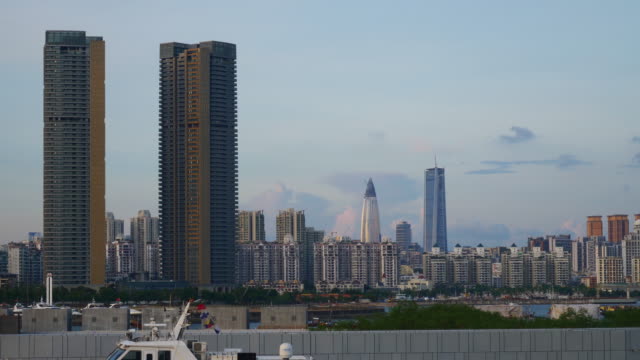 evening-shenzhen-city-famous-cruise-terminal-terrace-city-view--4k-china