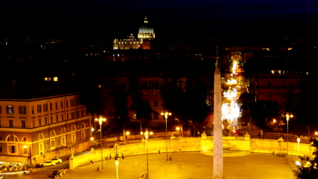 Piazza-del-Popolo,-time-lapse.