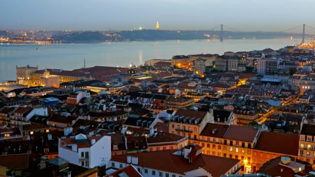 Panorama-von-Lissabon,-Portugal