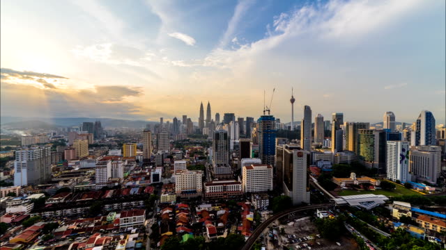 Time-lapse-Kuala-Lumpur-city-skyline