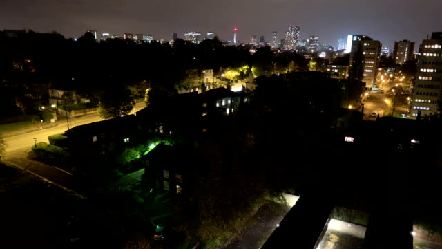 Birmingham,-England-city-centre-night-time-time-lapse.