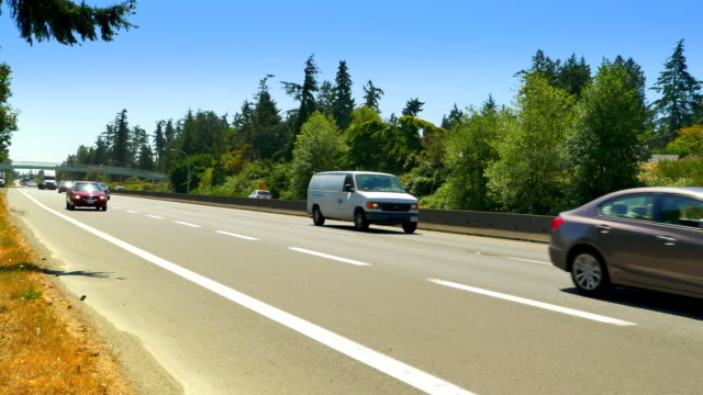 Freeway-Vehicle-Traffic,-Highway-Road-Travel,-Fast-Speed