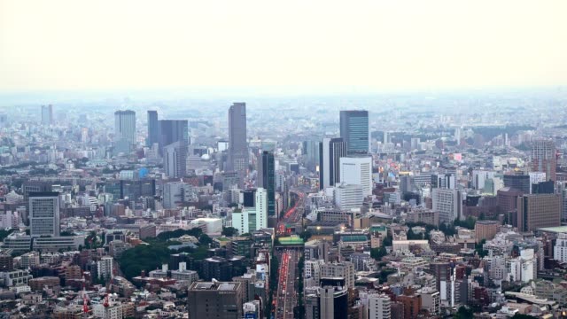Cityscape-of-Tokyo-City,-Tokyo