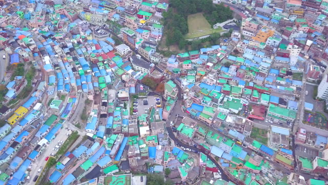 Aerial-view-Culture-Village-in-Busan-South-Korea