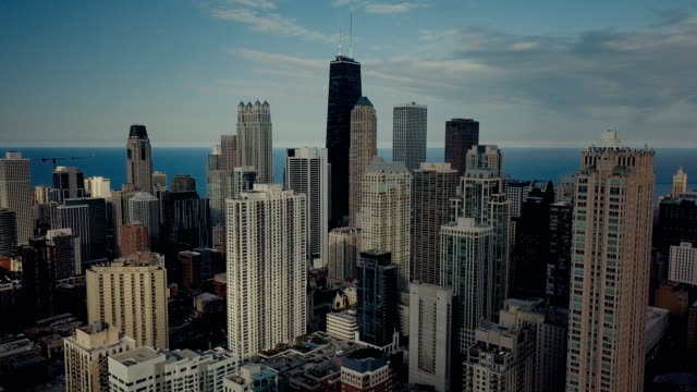 Vista-aérea-de-Chicago---horizonte