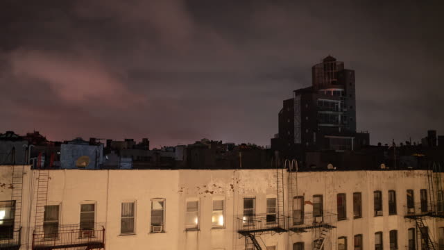 Brooklyn-New-York-Dächer-in-der-Nacht
