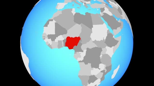 Zoomen-nach-Nigeria-auf-Globus
