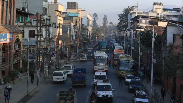 Kathmandu,Nepal---November-12,-2016:--Street-view-of-traffic-in-Kathmandu,Nepal.Fast-motion