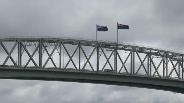 Puente-del-puerto-de-Auckland,-Nueva-Zelanda
