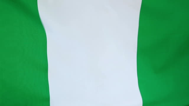 Closeup-de-la-bandera-de-Nigeria