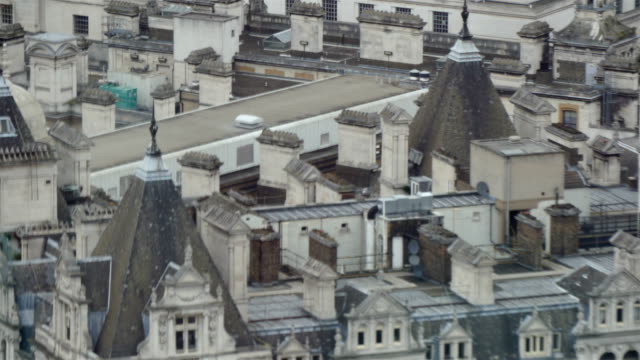 Hohe-Gebäude-in-London-in-einer-Vogelperspektive