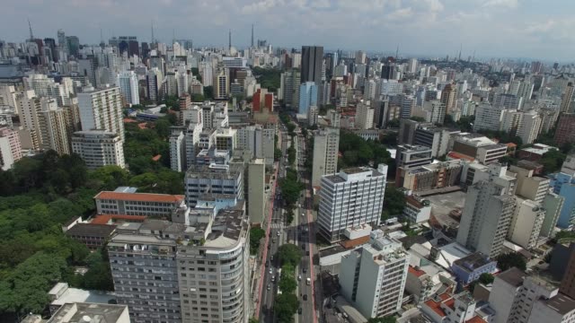 Consolacao-Avenue-in-der-Stadt-Sao-Paulo,-Brasilien