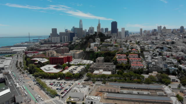 Static-Aerial-View-of-San-Francisco-from-Pier-39