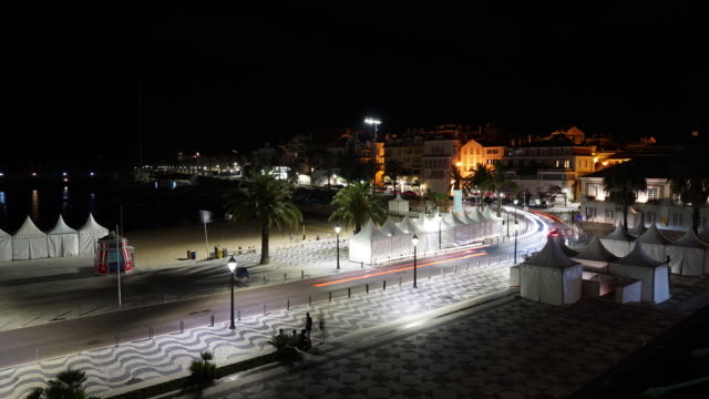 Timelapse-Stadtbeleuchtung-in-cascais