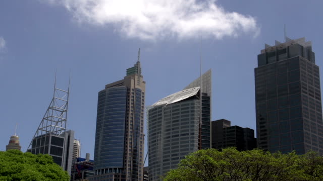 Sydney-skyline-Zeitraffer-von-den-Botanischen-Gärten