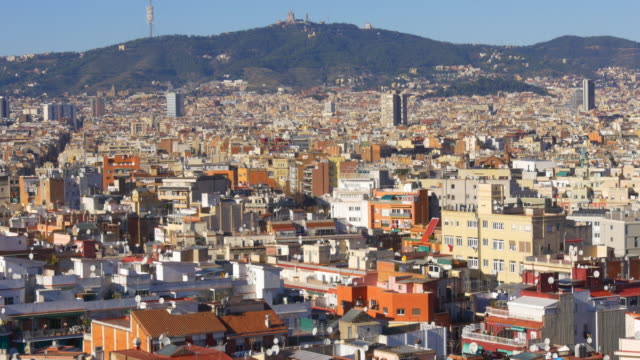barcelona-sonnigen-Tag-city-Centre-–-Panoramaaufnahme-4-k-Spanien